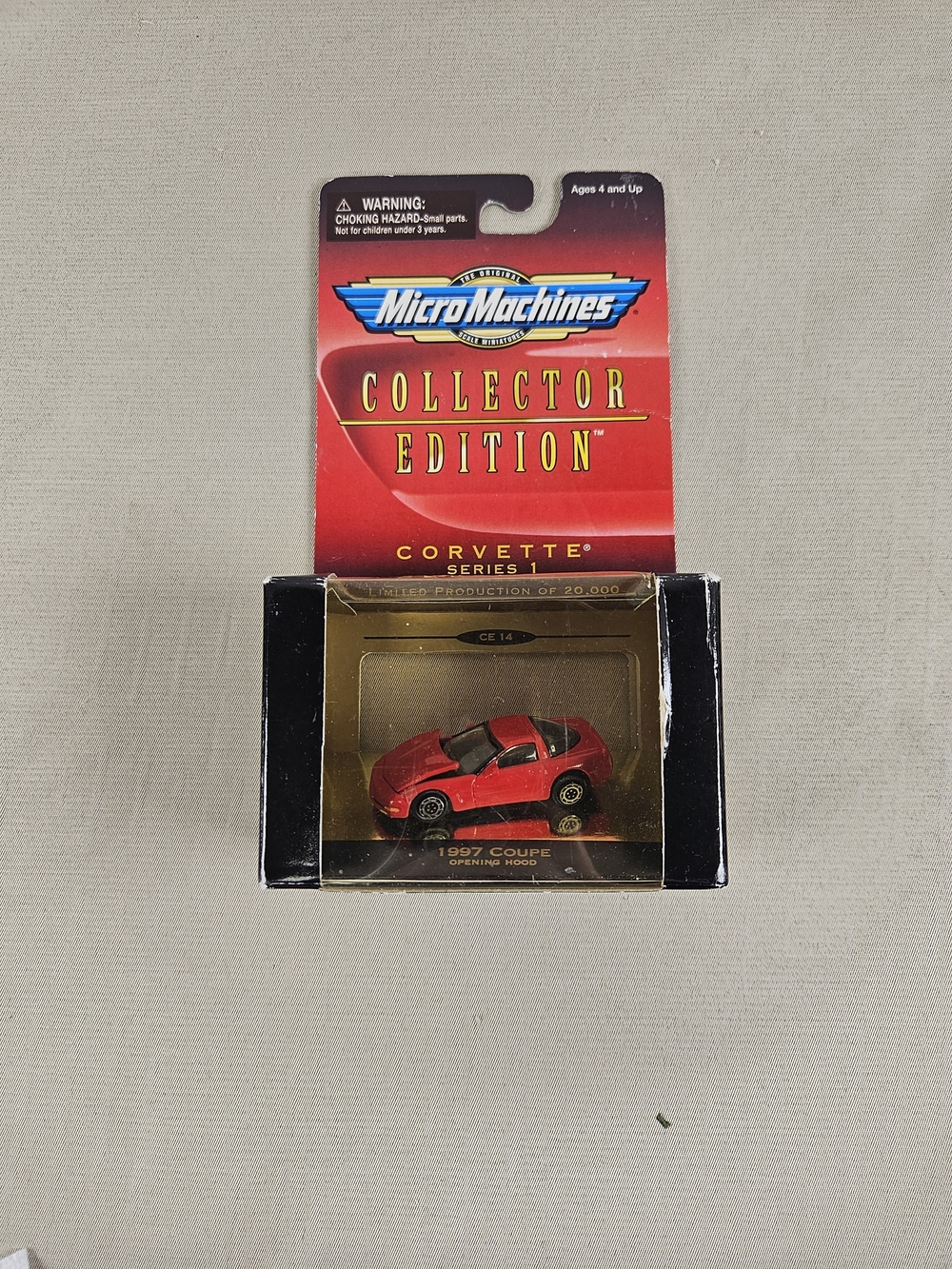 Micro Machines Collector Edition Red Corvette Die-Cast Car New In Box